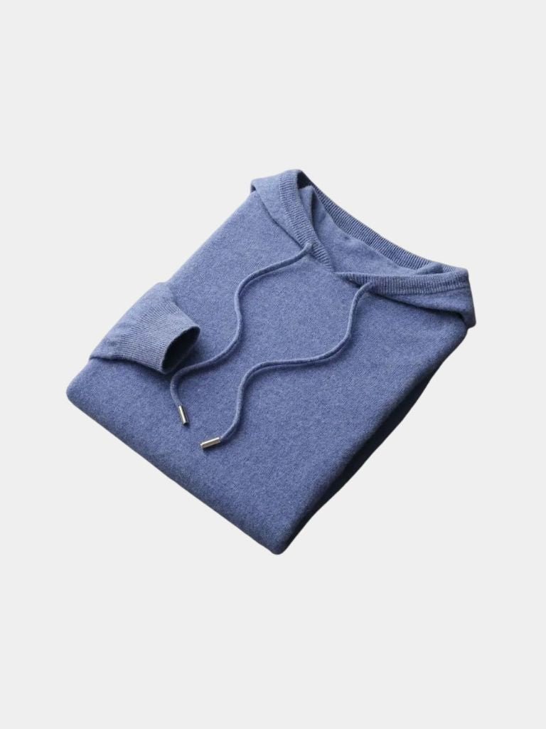 100% Cashmere Hooded Sweater - Cross & Crown - Cross & Crown