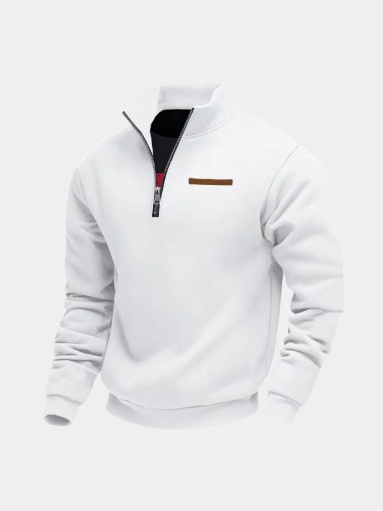Slate Urban High Collar Pullover - Cross & Crown