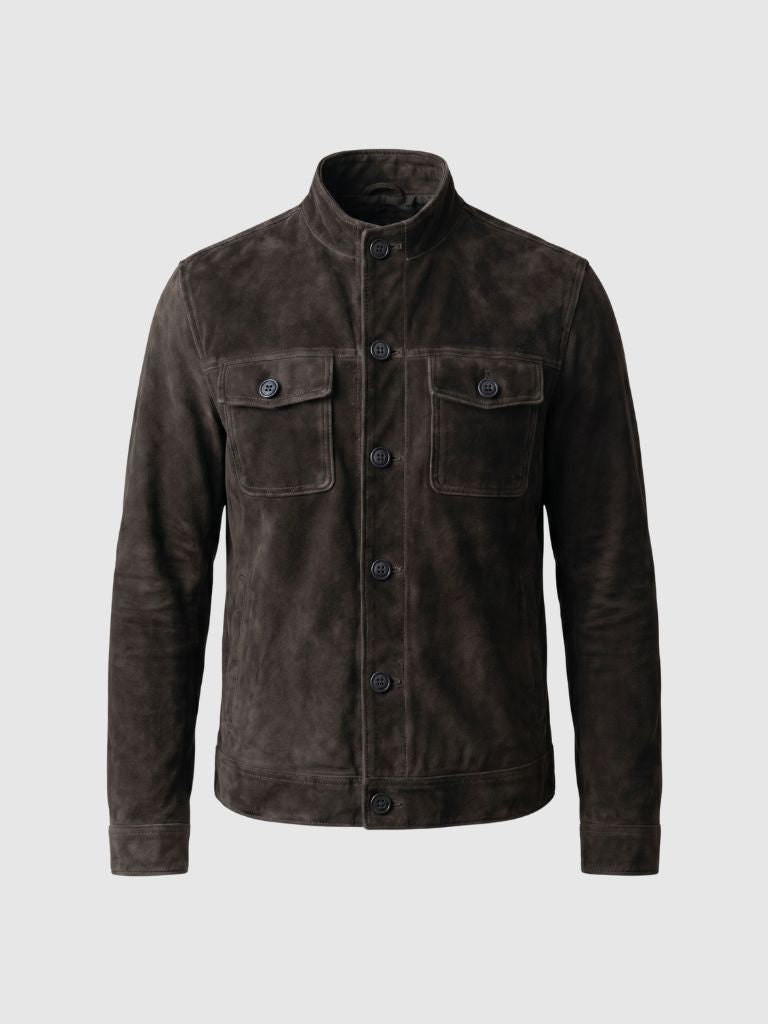 Garrison Suede Vintage Jacket - Cross & Crown