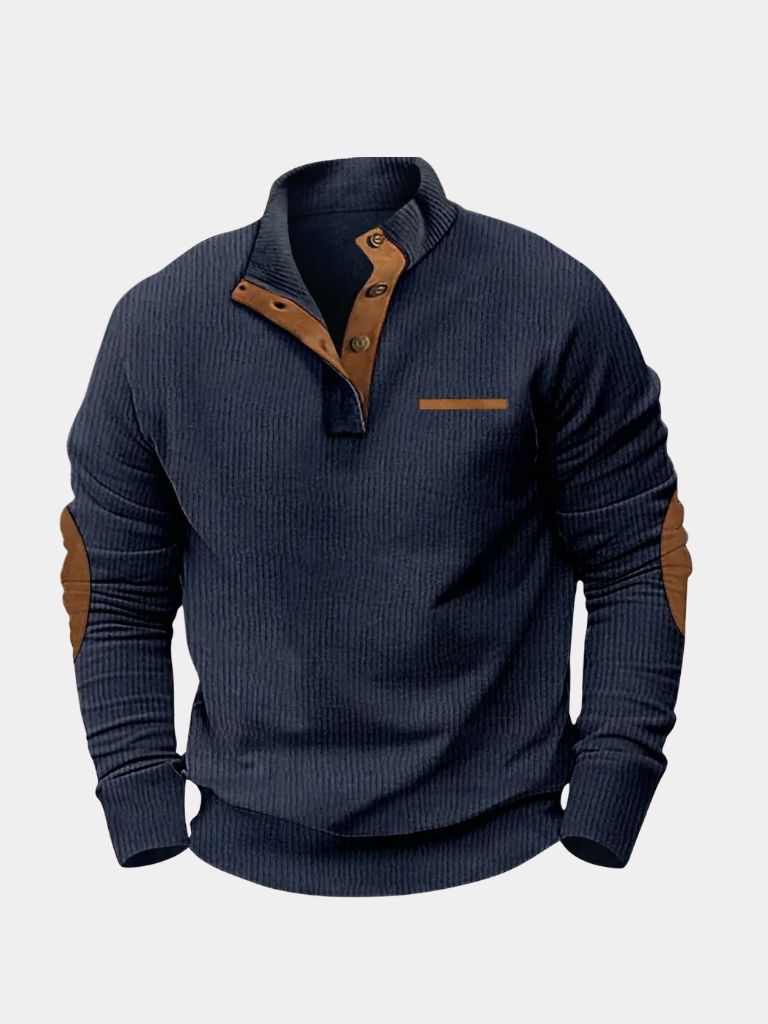 Pulôver henley casual Monaco - Cross & Crown