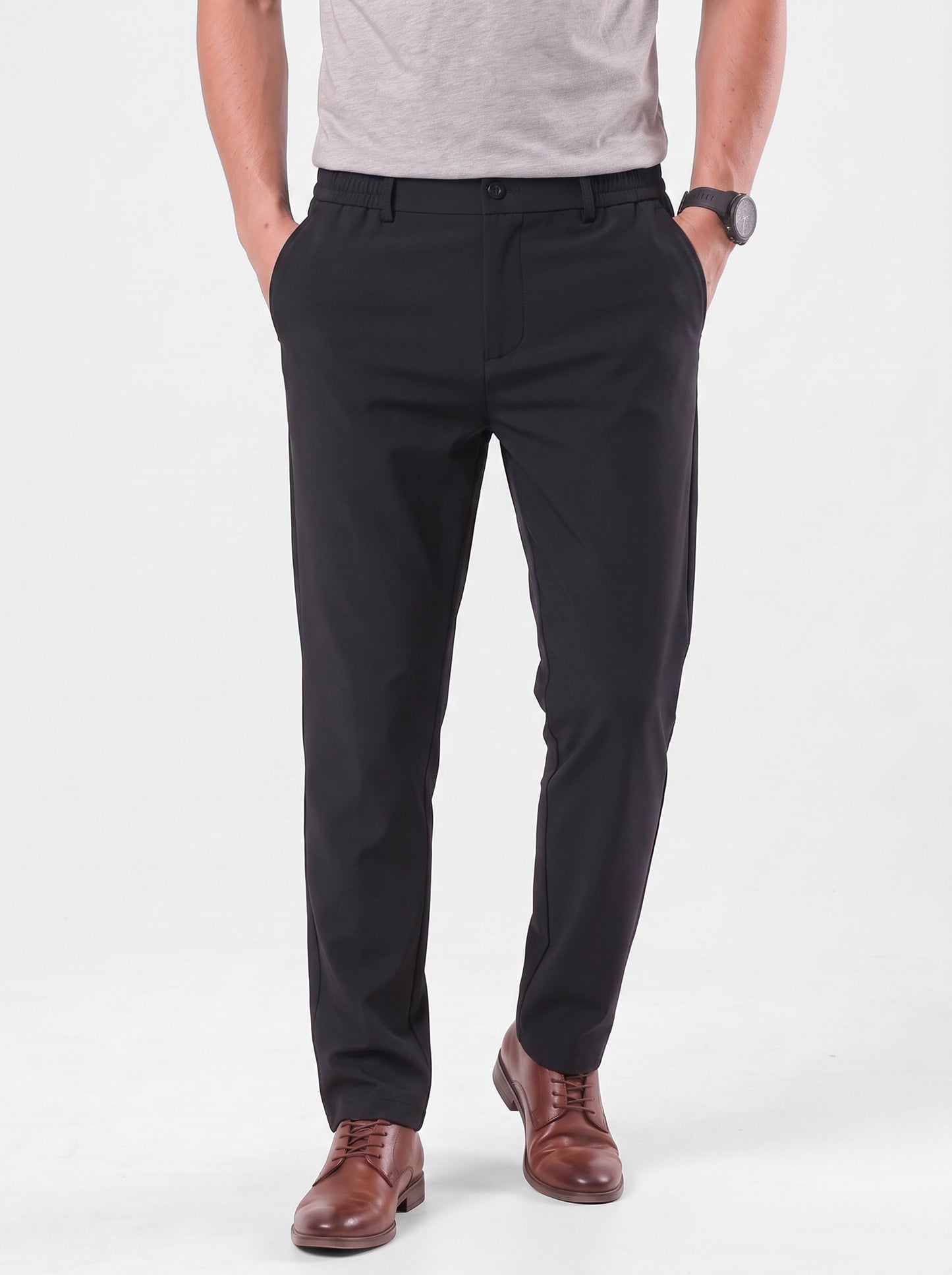 Pantalones elásticos esenciales - Cross & Crown