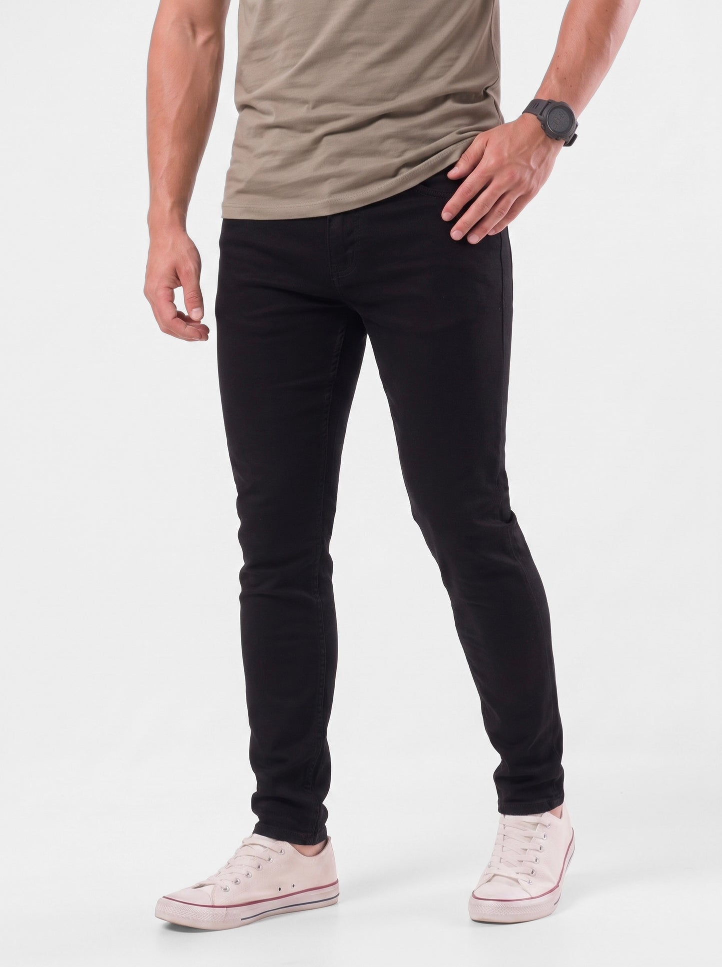 Pantalones vaqueros pitillo elásticos de denim - Cross & Crown
