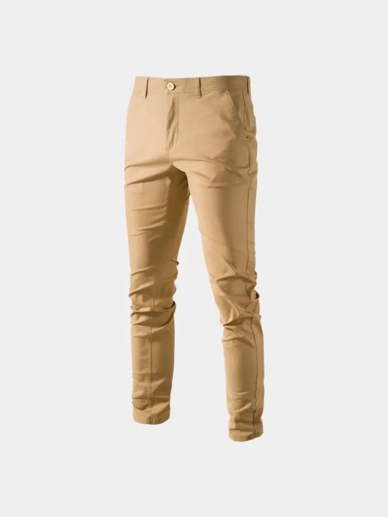 Casual Slim Fit Trousers - Cross & Crown - Cross & Crown
