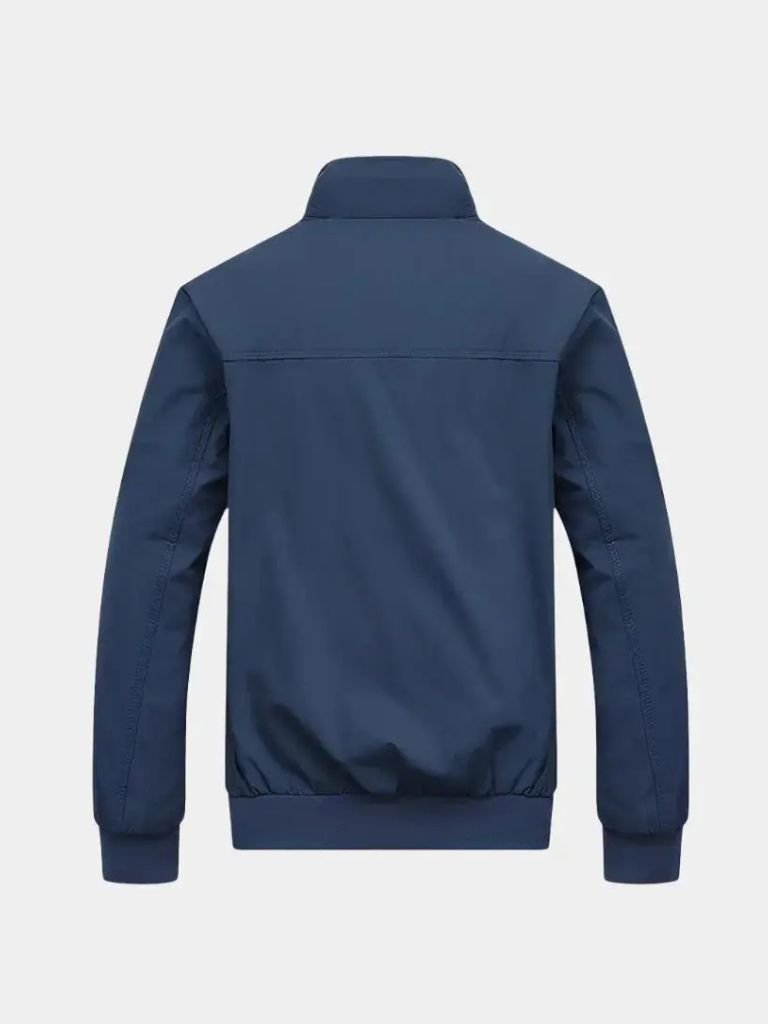 Casual Solid Bomber Jacket - Cross & Crown - Cross & Crown