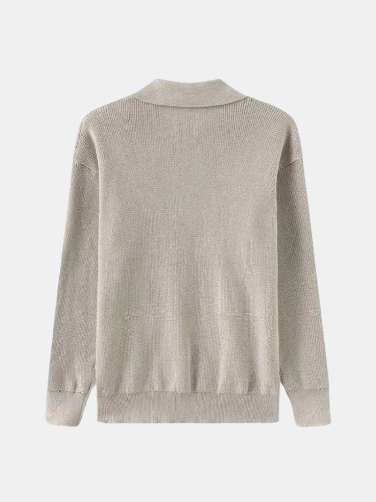 Essential Half Zip Sweater - Cross & Crown - Cross & Crown