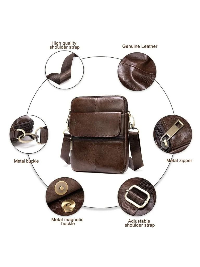 Essential Leather Shoulder Bag - Cross & Crown - Cross & Crown