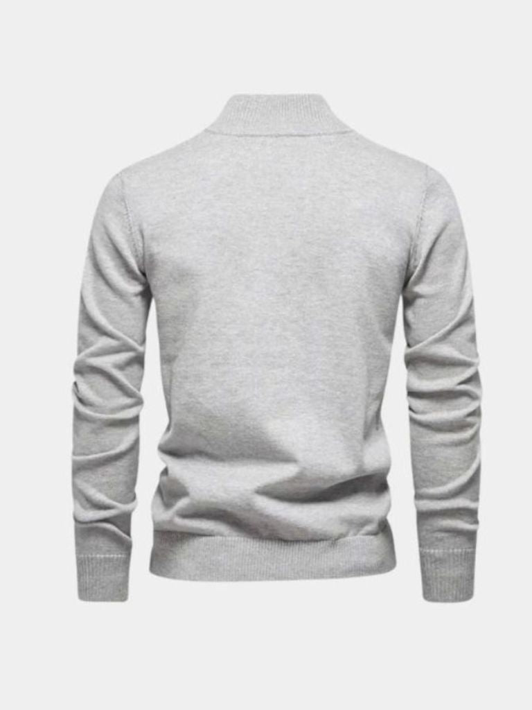 Half Zip Knitwear Pullover Sweater - Cross & Crown - Cross & Crown