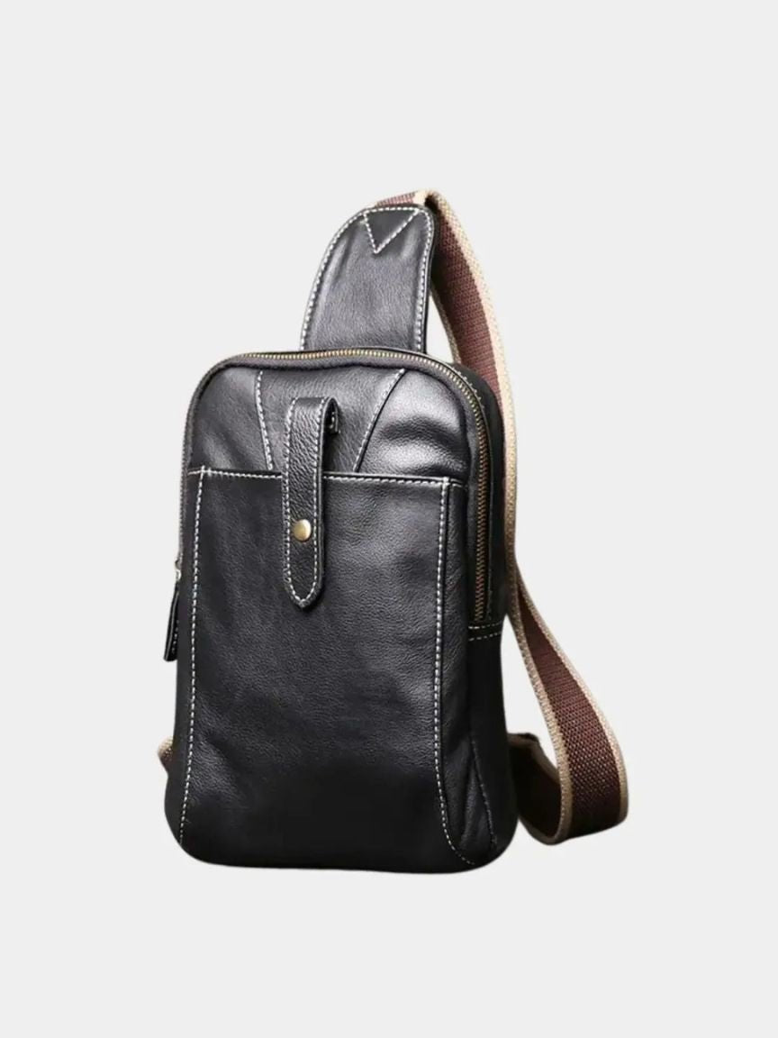 Minimalist Leather Shoulder Bag - Cross & Crown - Cross & Crown