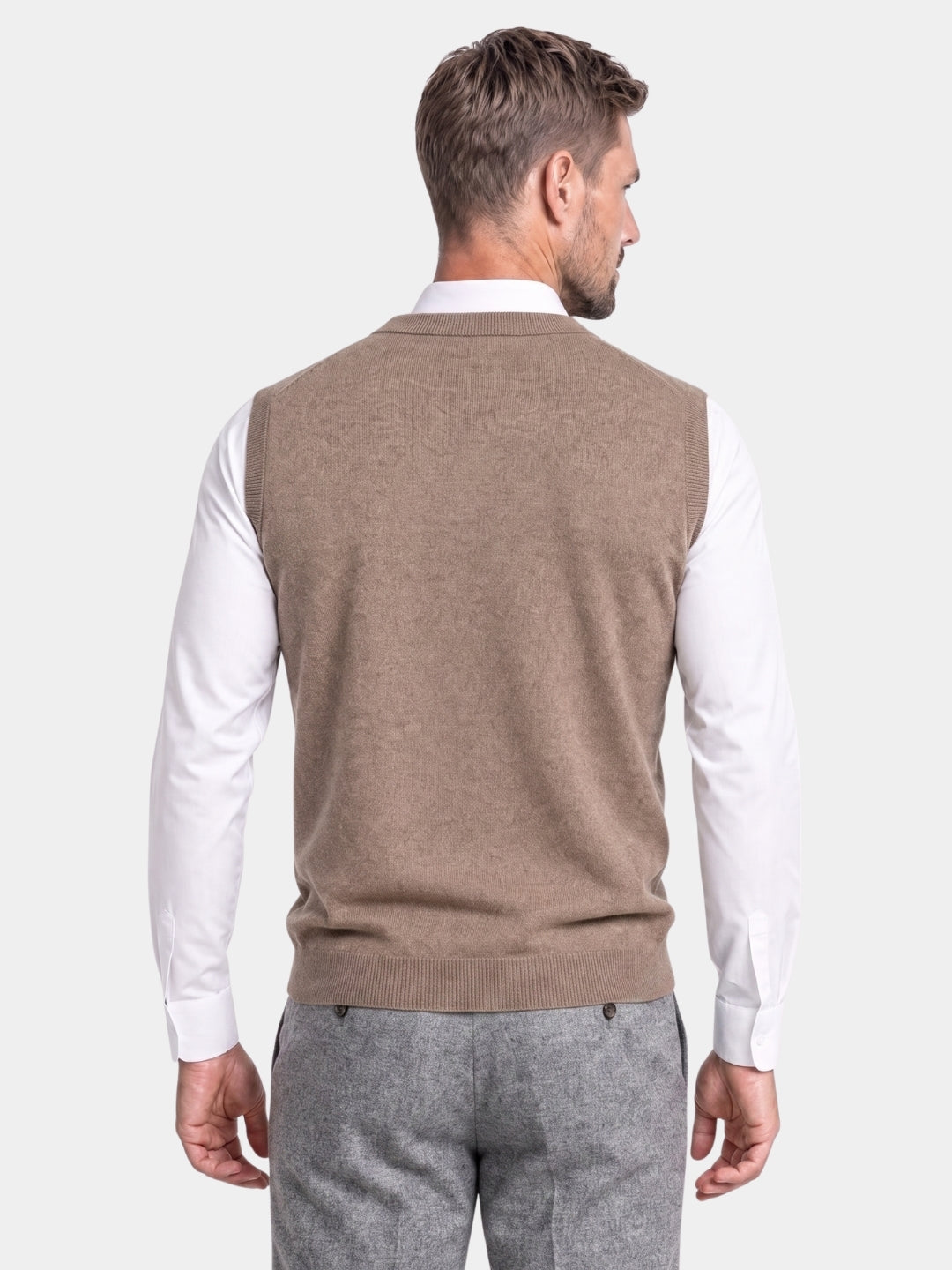 Gilet en laine mérinos 100 % - Cross & Crown