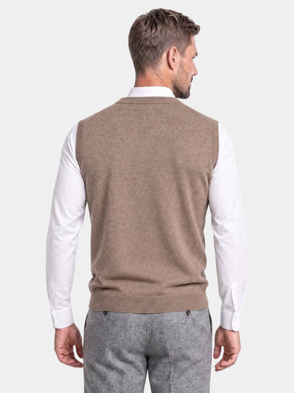 Gilet en laine mérinos 100 % - Cross & Crown