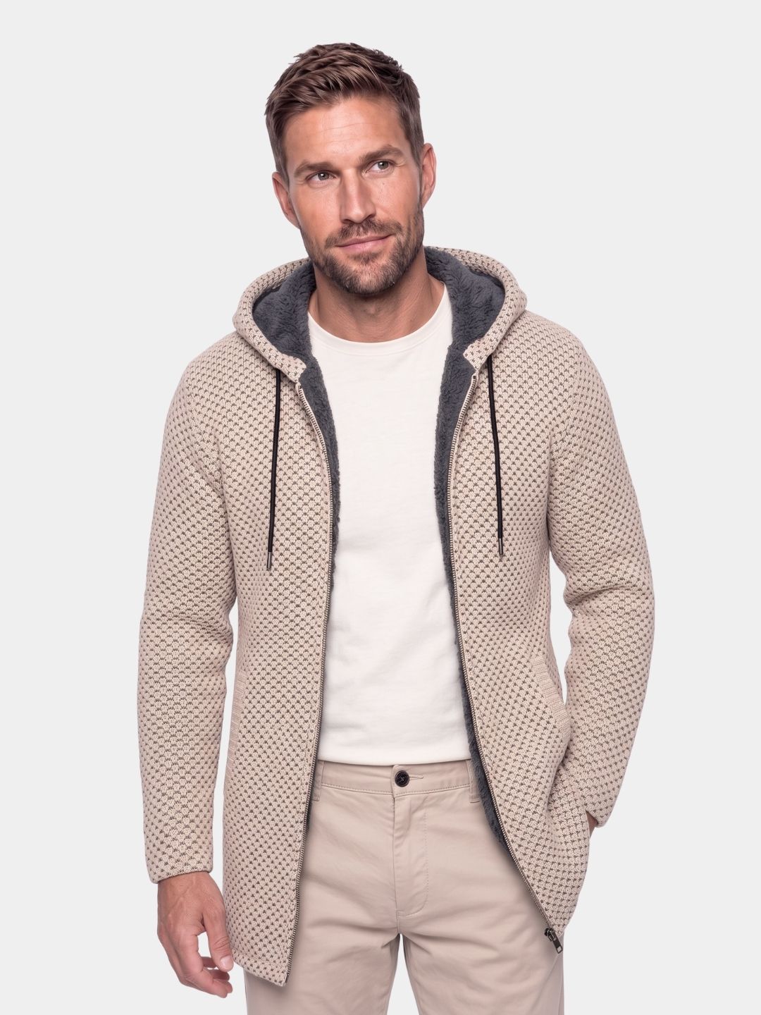 Lugano Knitted Hooded Winter Coat - Cross & Crown
