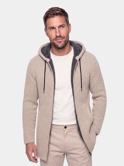 Lugano Knitted Hooded Winter Coat - Cross & Crown