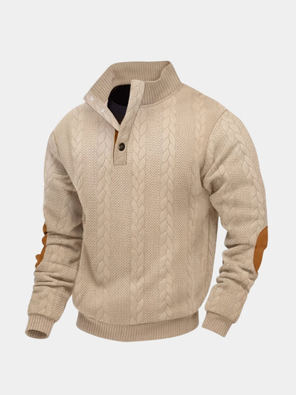 Timberline Long Collar Knit Sweater - Cross & Crown