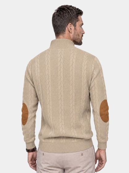 Timberline Long Collar Knit Sweater - Cross & Crown