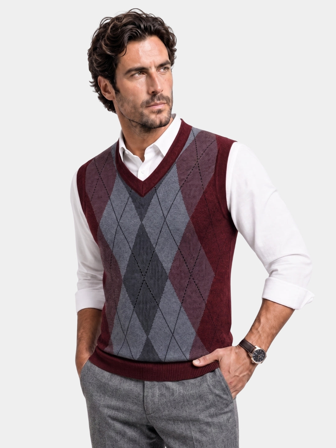 Academic Essential Knit Vest - Cross & Crown