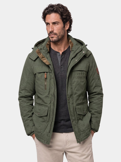 Military Hooded Jacket - Cross & Crown