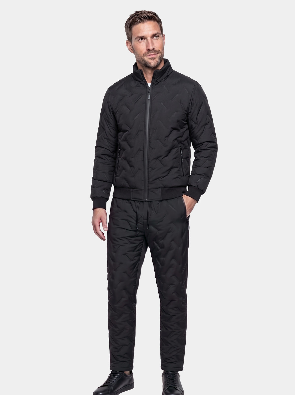Premium Classic Sherpa Winter Tracksuit Set - Cross & Crown - full