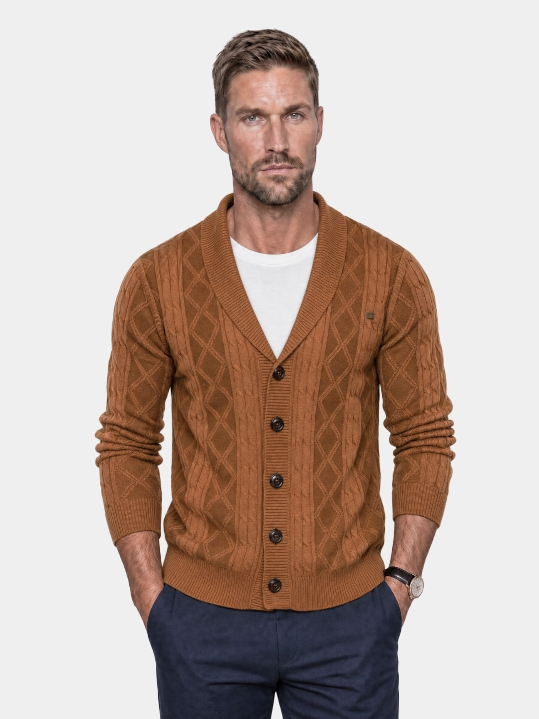 Cardigã Minimalista - Cross & Crown