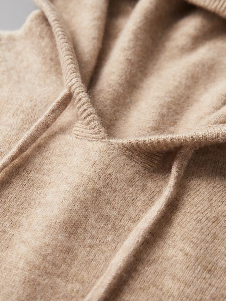 100% Cashmere Hooded Sweater - Cross & Crown - Cross & Crown