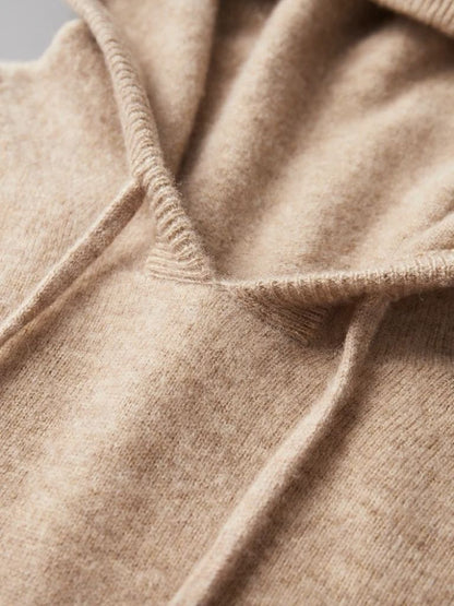 100% Cashmere Hooded Sweater - Cross & Crown - Cross & Crown