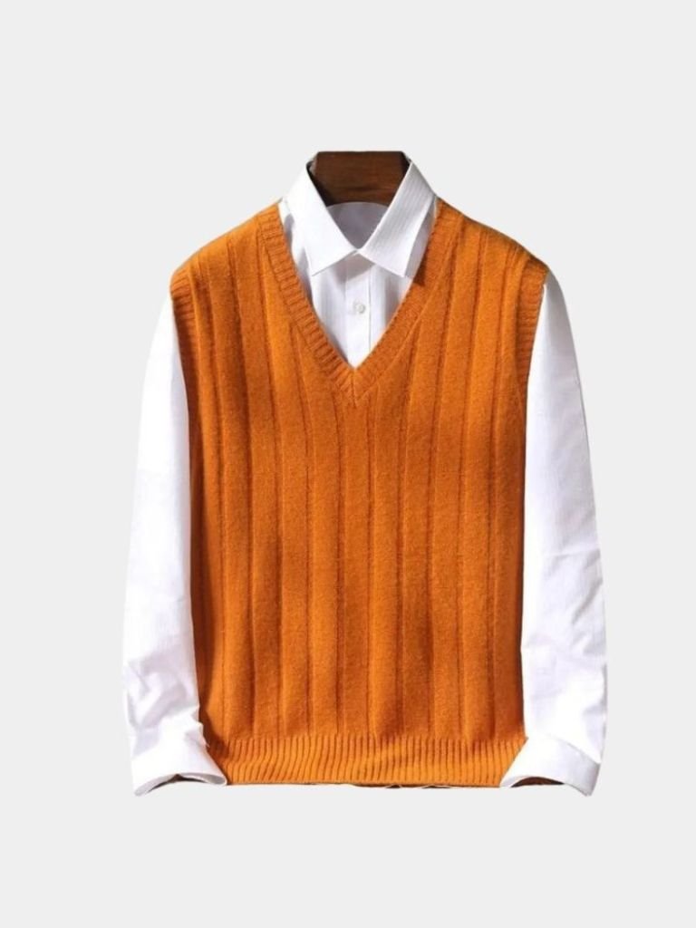 100% Merino Wool Pullover Sweater Vest - Cross & Crown - Cross & Crown