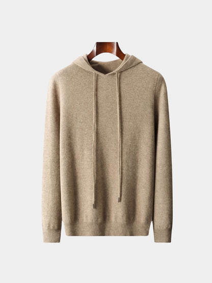 Suéter com capuz de 100% cashmere - Cross & Crown