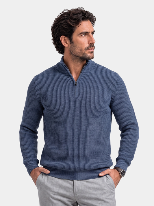 Classic Highland Quarter-Zip Sweater - Cross & Crown