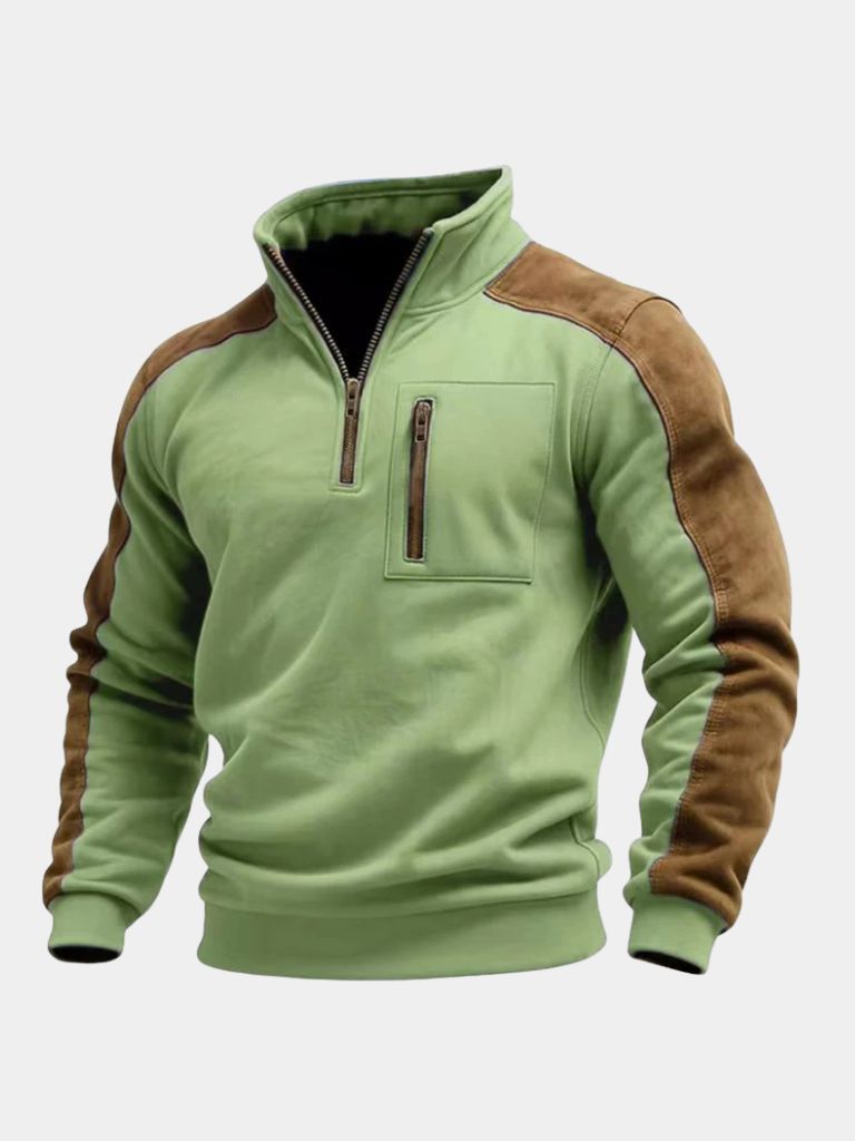 Urban Explorer High Collar Quarter Zip Pullover - Cross & Crown