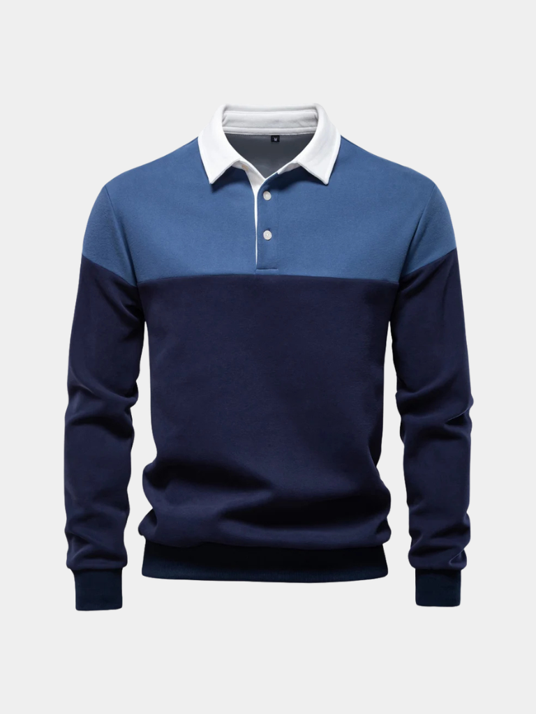 Alpine Zip-Neck Polo Pullover - Cross & Crown