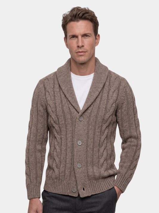 Cárdigan de punto para hombre - Cross & Crown