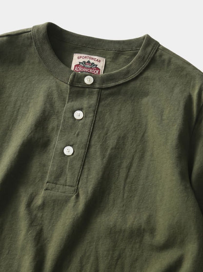 Pure Cotton Henley T-Shirt - Cross & Crown