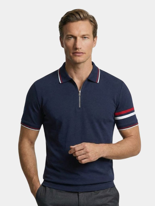 Horizon Striped Polo - Cross & Crown
