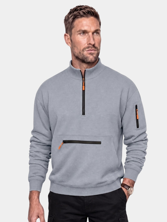 Haut utilitaire à fermeture quart de zip Regent - Cross & Crown
