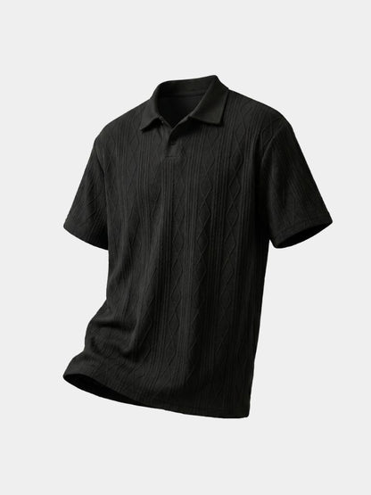 Imperial Diamond Knit Polo Shirt - Cross & Crown