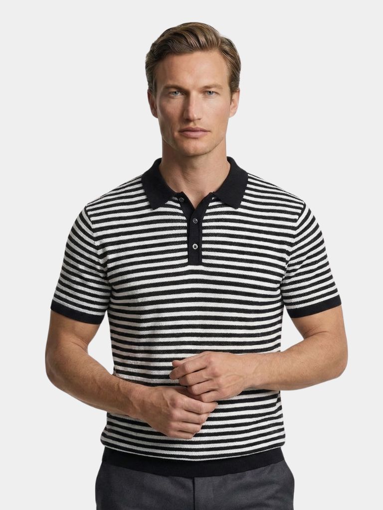 Stripe Class Polo - Cross & Crown