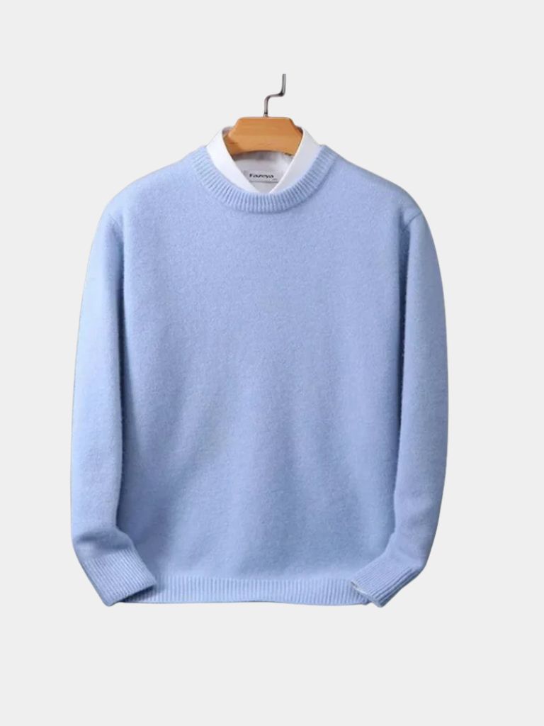 Linear Core Cotton Pullover - Cross & Crown