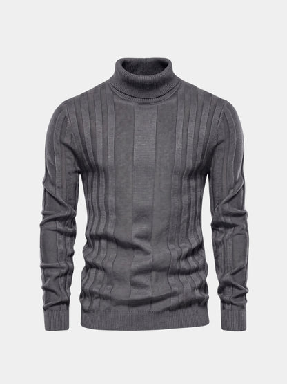 Pull-over à col roulé en maille - Cross & Crown