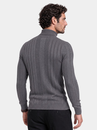 Pull-over à col roulé en maille - Cross & Crown