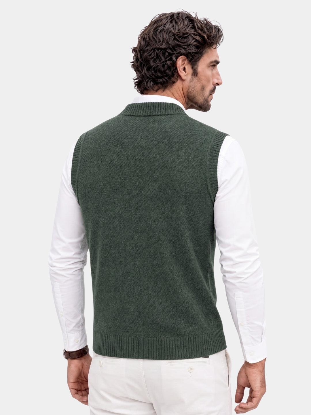 British Knit Vest Waistcoat - Cross & Crown