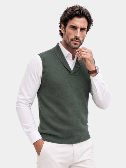 British Knit Vest Waistcoat - Cross & Crown