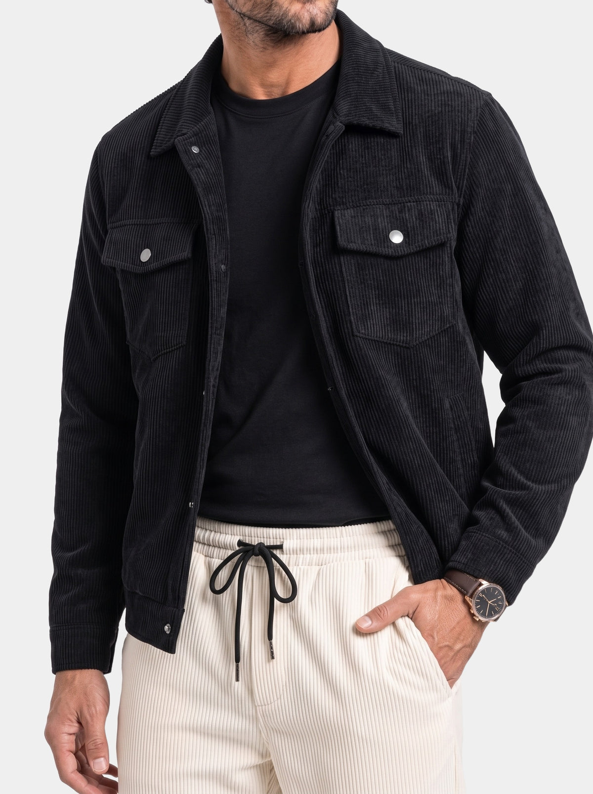 Ivory Corduroy Set - Cross & Crown - torso