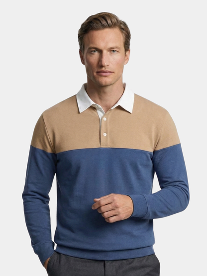 Alpine Zip-Neck Polo Pullover - Cross & Crown