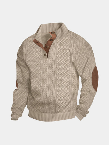 Conjunto de Pulôveres de Gola Alta Clássica - Cross & Crown