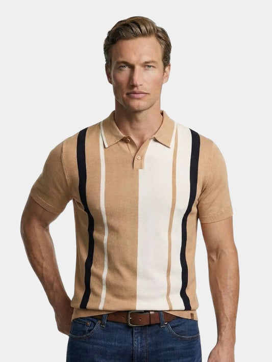 レトロストライプポロ - クロス＆クラウン