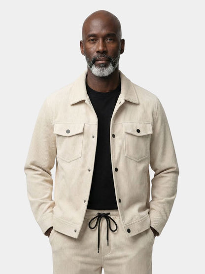 Ivory Corduroy Set - Cross & Crown