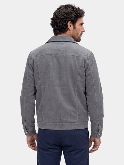 Minimalist Corduroy Sherpa Jacket - Cross & Crown