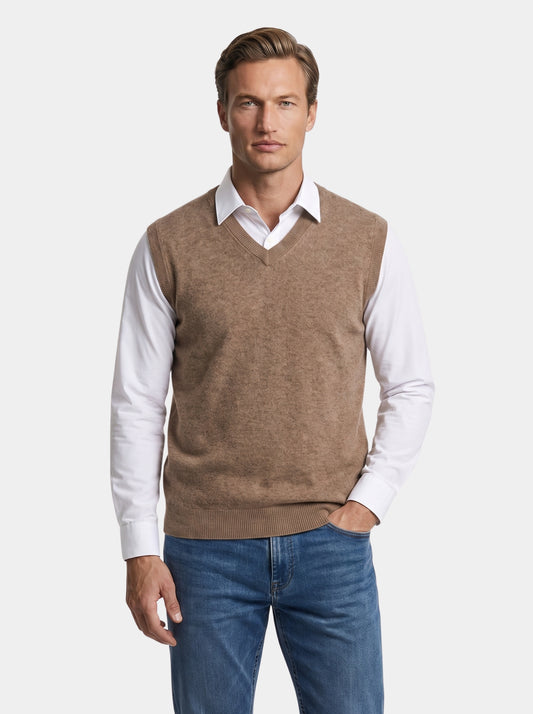 Chaleco de lana merina 100% - Cross & Crown