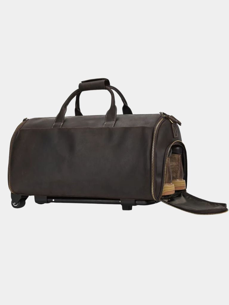 Continental Weekender Leather Travel Bag - Cross & Crown