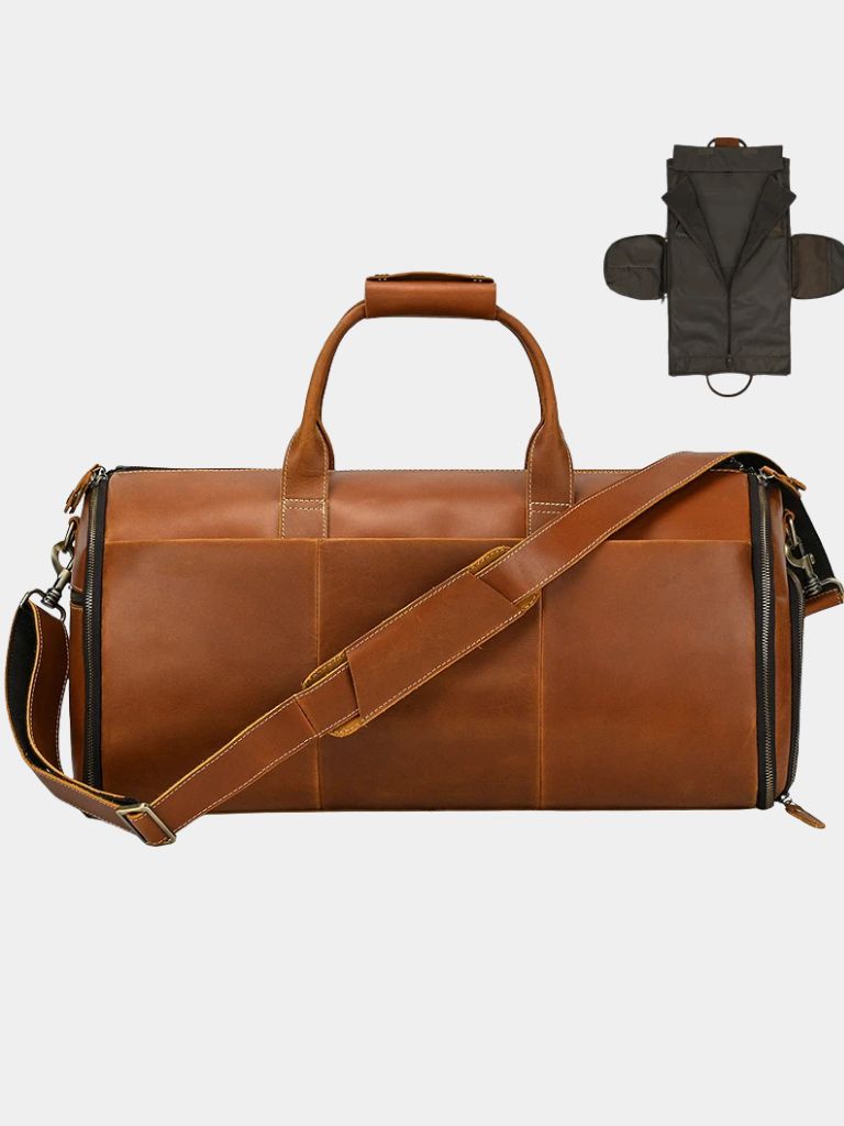 Continental Weekender Leather Travel Bag - Cross & Crown