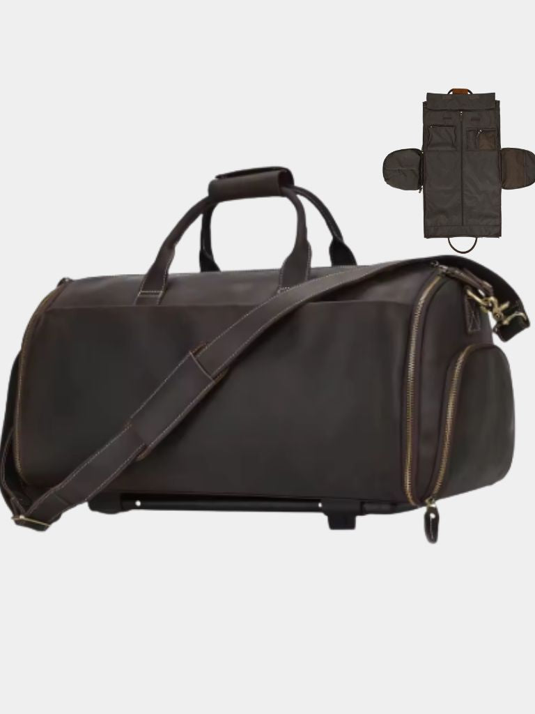 Continental Weekender Leather Travel Bag - Cross & Crown